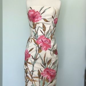 Carmen Marc Valvo strapless dress